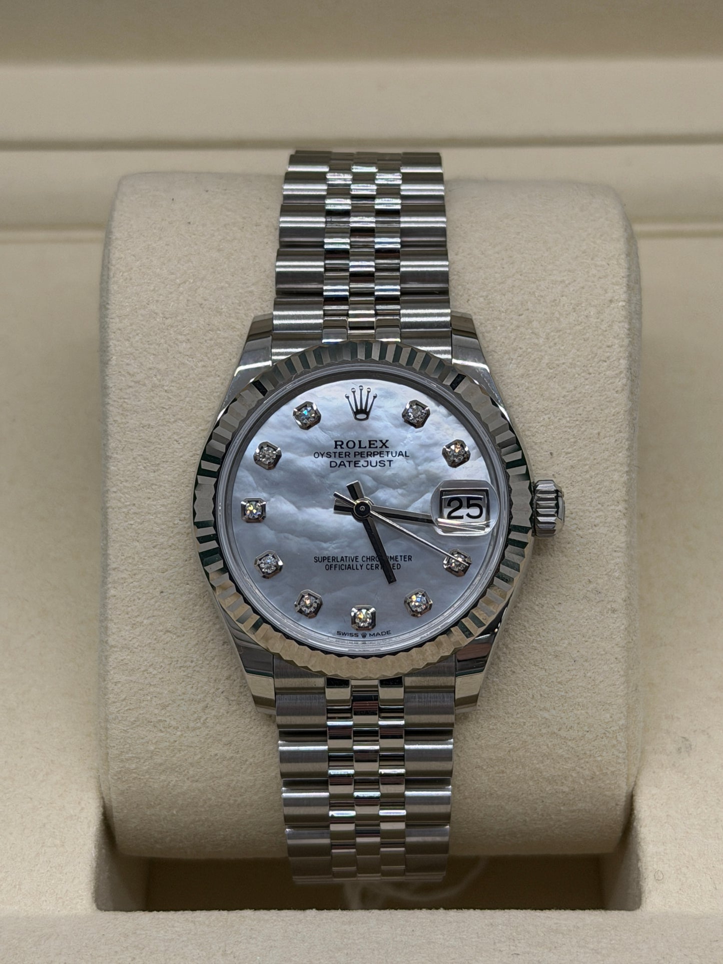 Rolex Datejust 31 - MOP Diamond Dial - Ref 278274 - New 2026