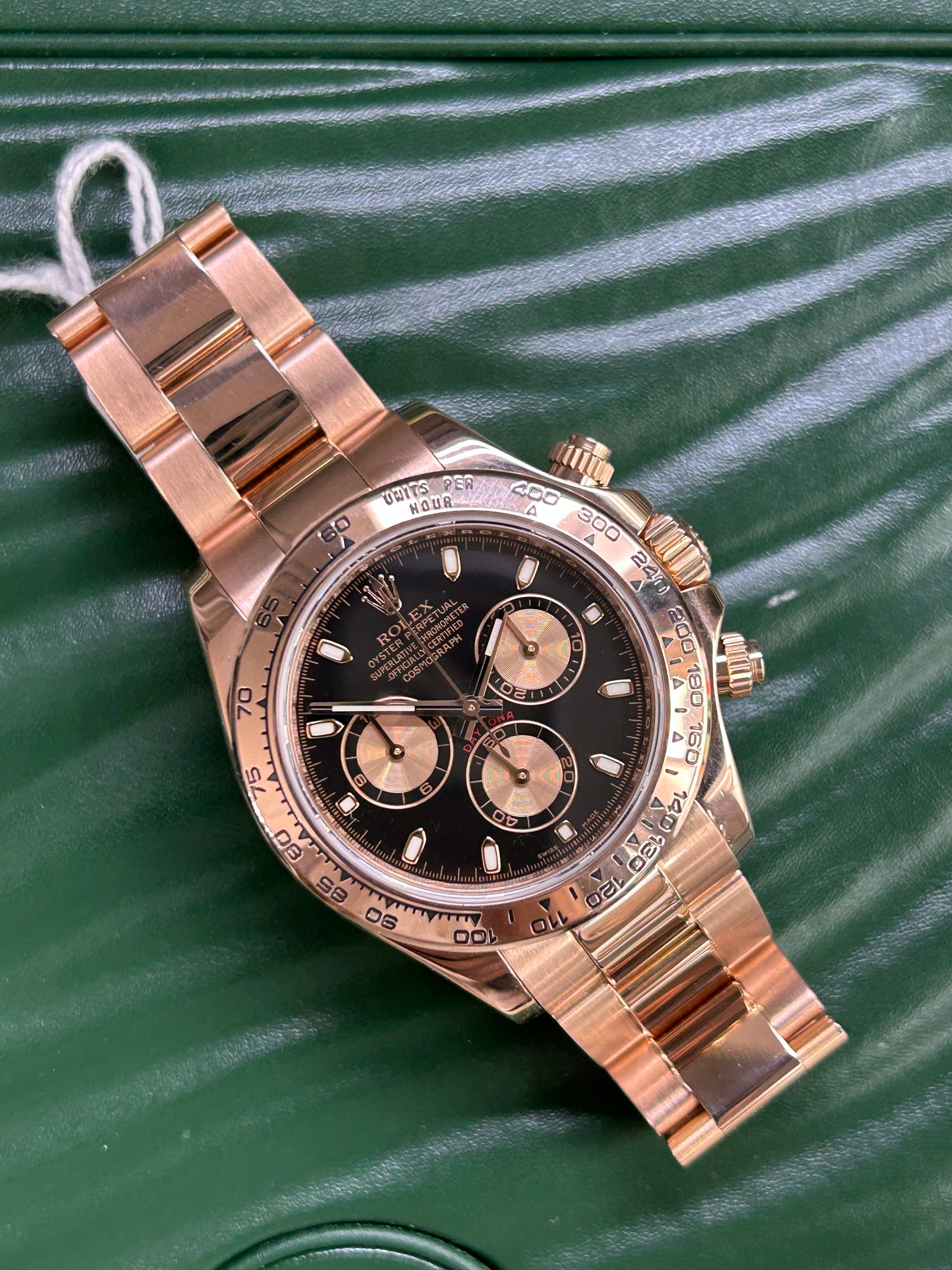Rolex Daytona Everose - Black Dial - 18Kt Rose Gold - Ref 116505 - Year 2013
