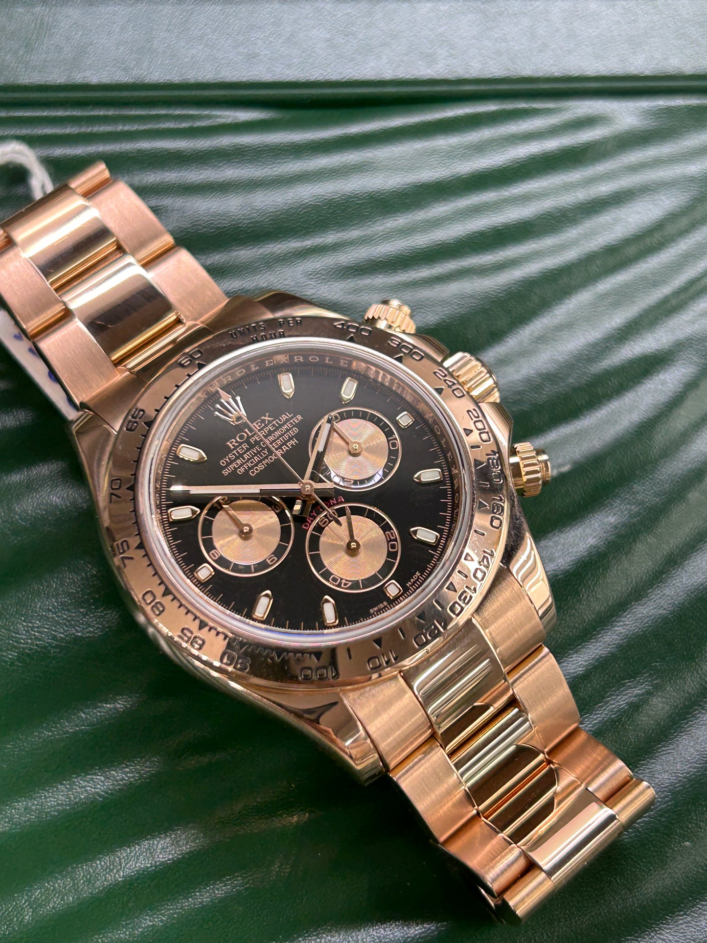 Rolex Daytona Everose - Black Dial - 18Kt Rose Gold - Ref 116505 - Year 2013