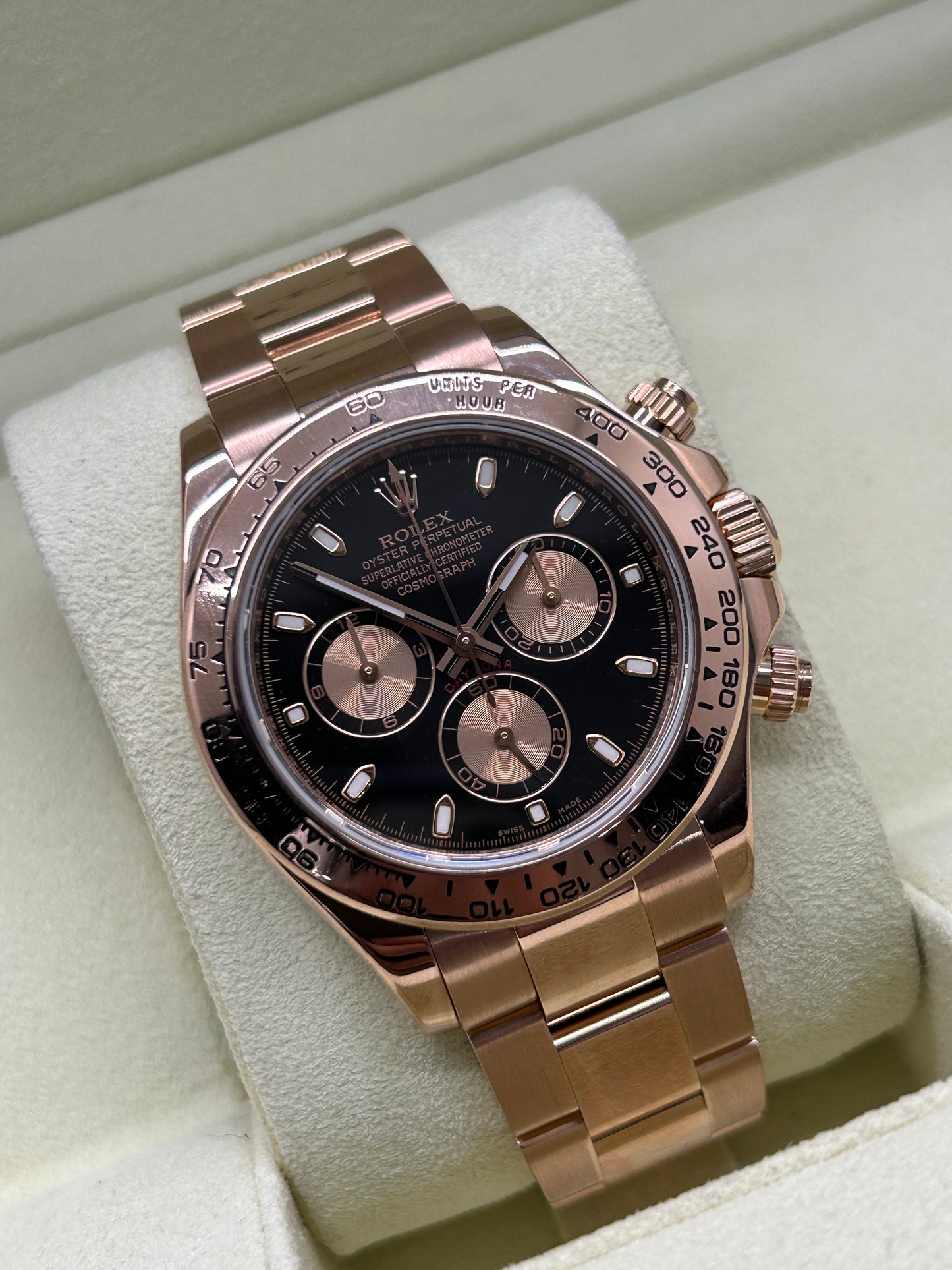 Rolex Daytona Everose - Black Dial - 18Kt Rose Gold - Ref 116505 - Year 2013