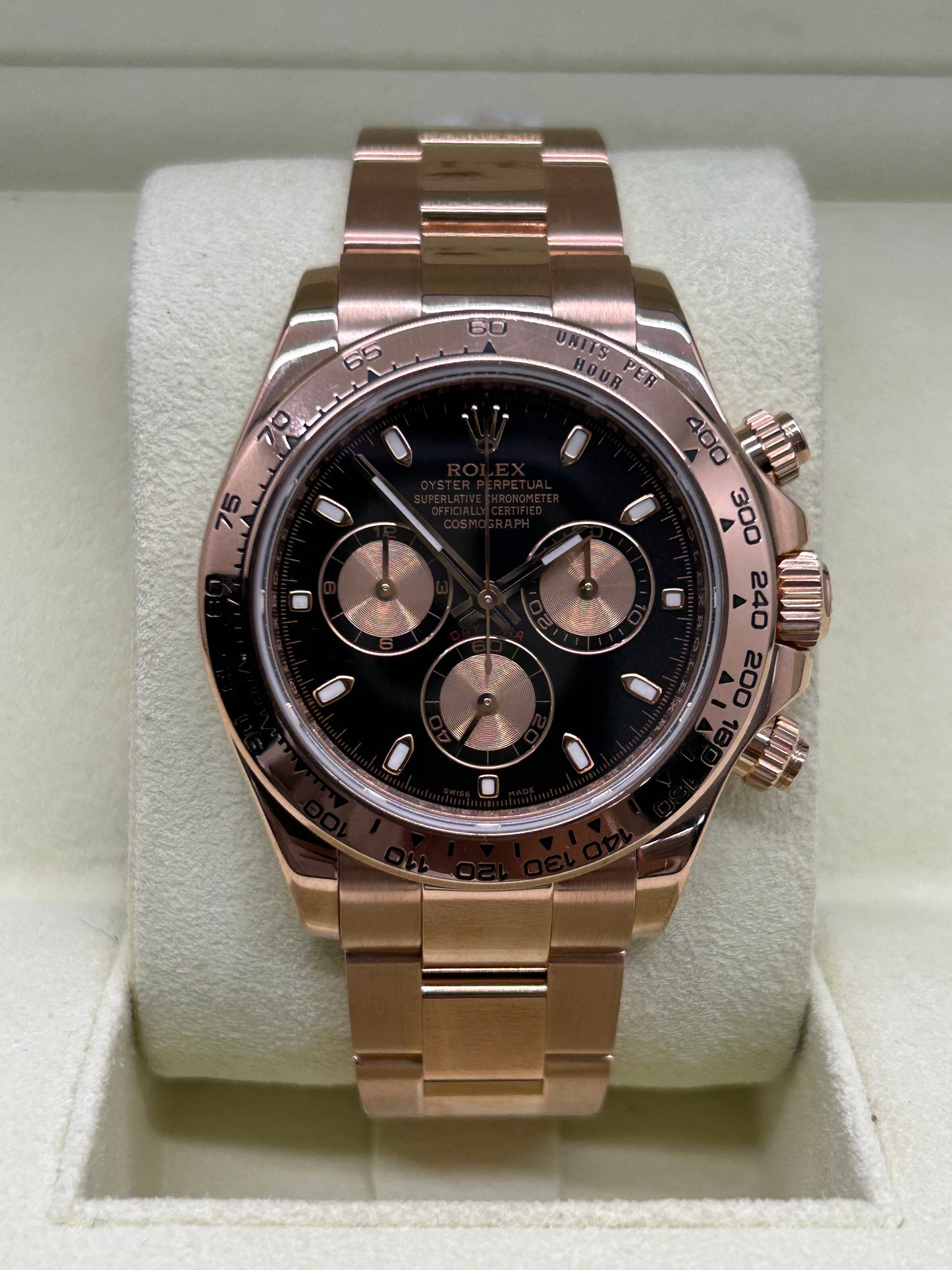 Rolex Daytona Everose - Black Dial - 18Kt Rose Gold - Ref 116505 - Year 2013