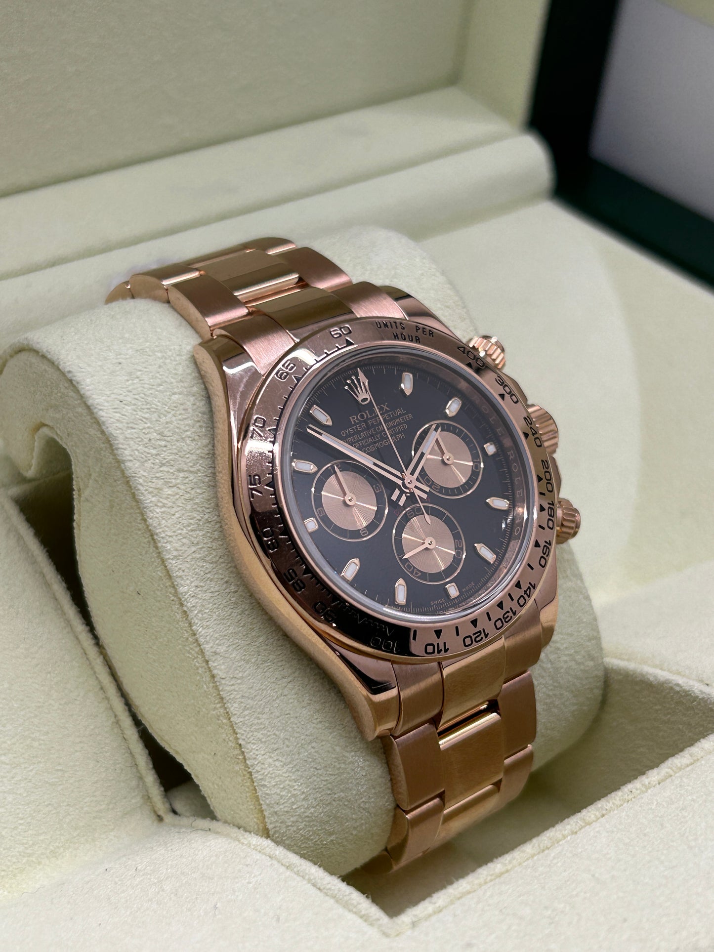 Rolex Daytona Everose - Black Dial - 18Kt Rose Gold - Ref 116505 - Year 2013