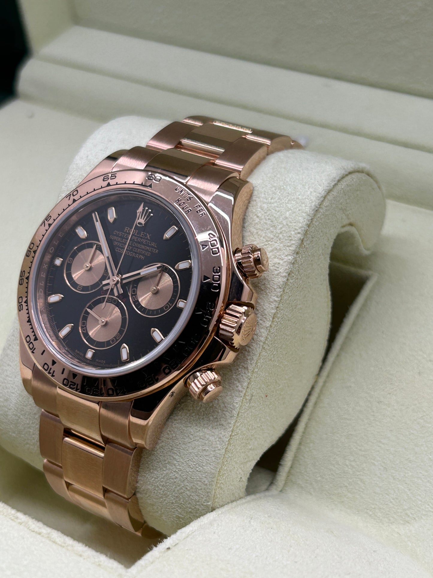 Rolex Daytona Everose - Black Dial - 18Kt Rose Gold - Ref 116505 - Year 2013