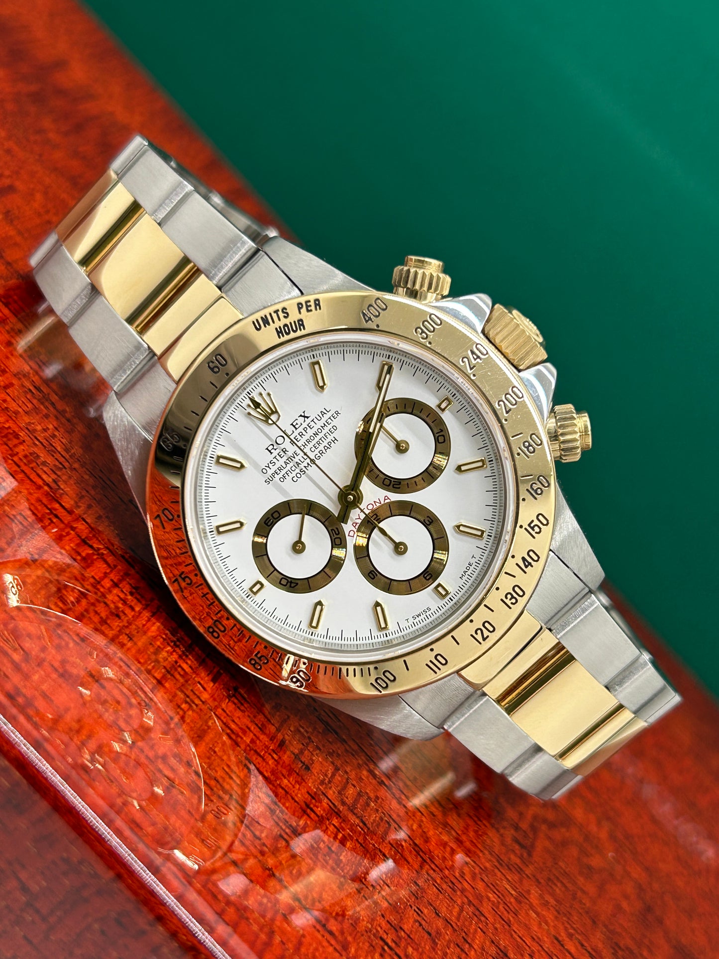 Rolex Daytona - 18Kt Yellow Gold - White Dial - El Primero - Ref 16523 - Year 1998