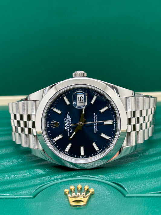 Rolex Datejust 41 - Blue Dial - Ref 126300 - Year 2021