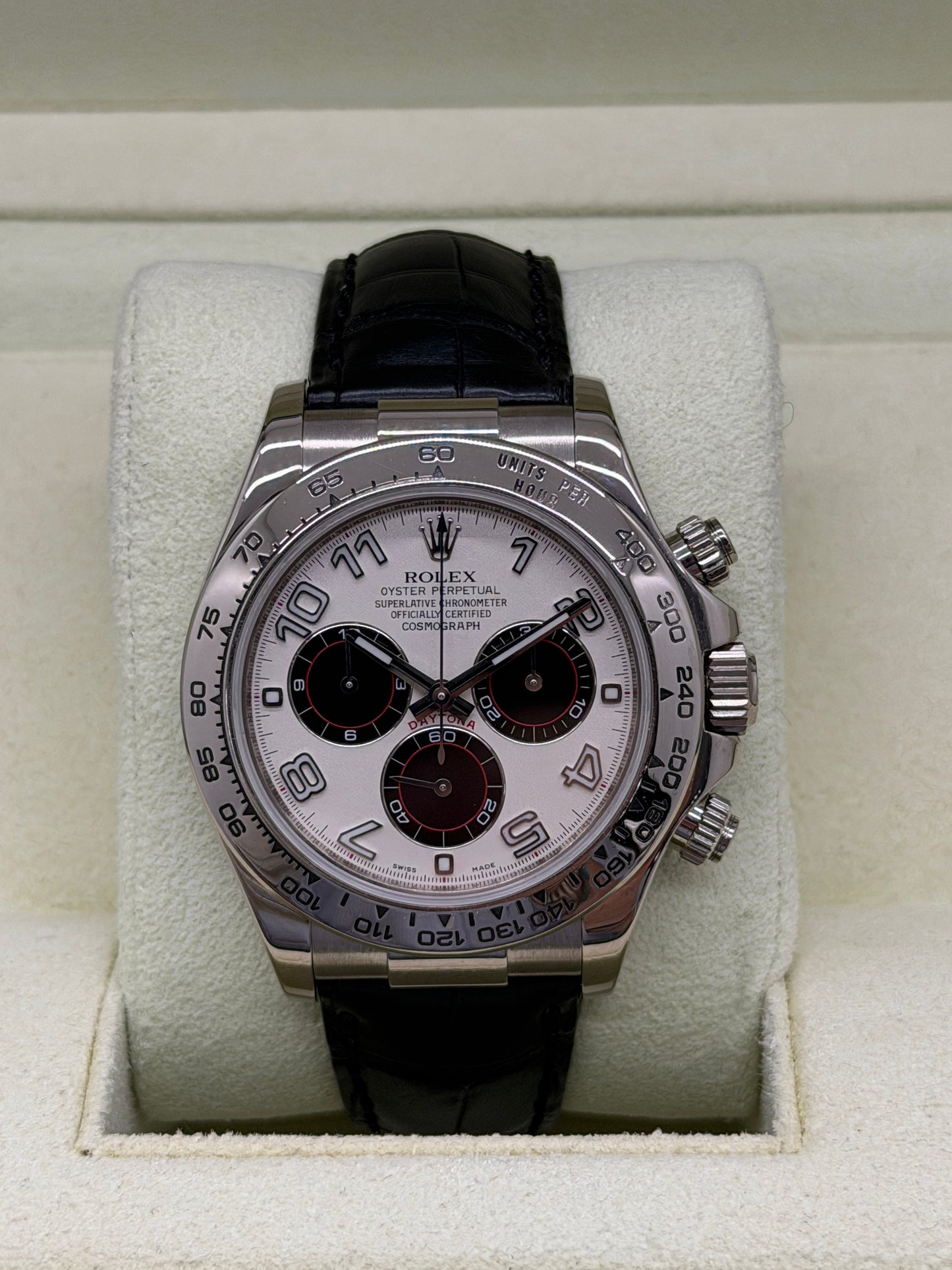 Rolex Daytona White Gold - Panda Racing Dial - Year 2015 Ref. 116519