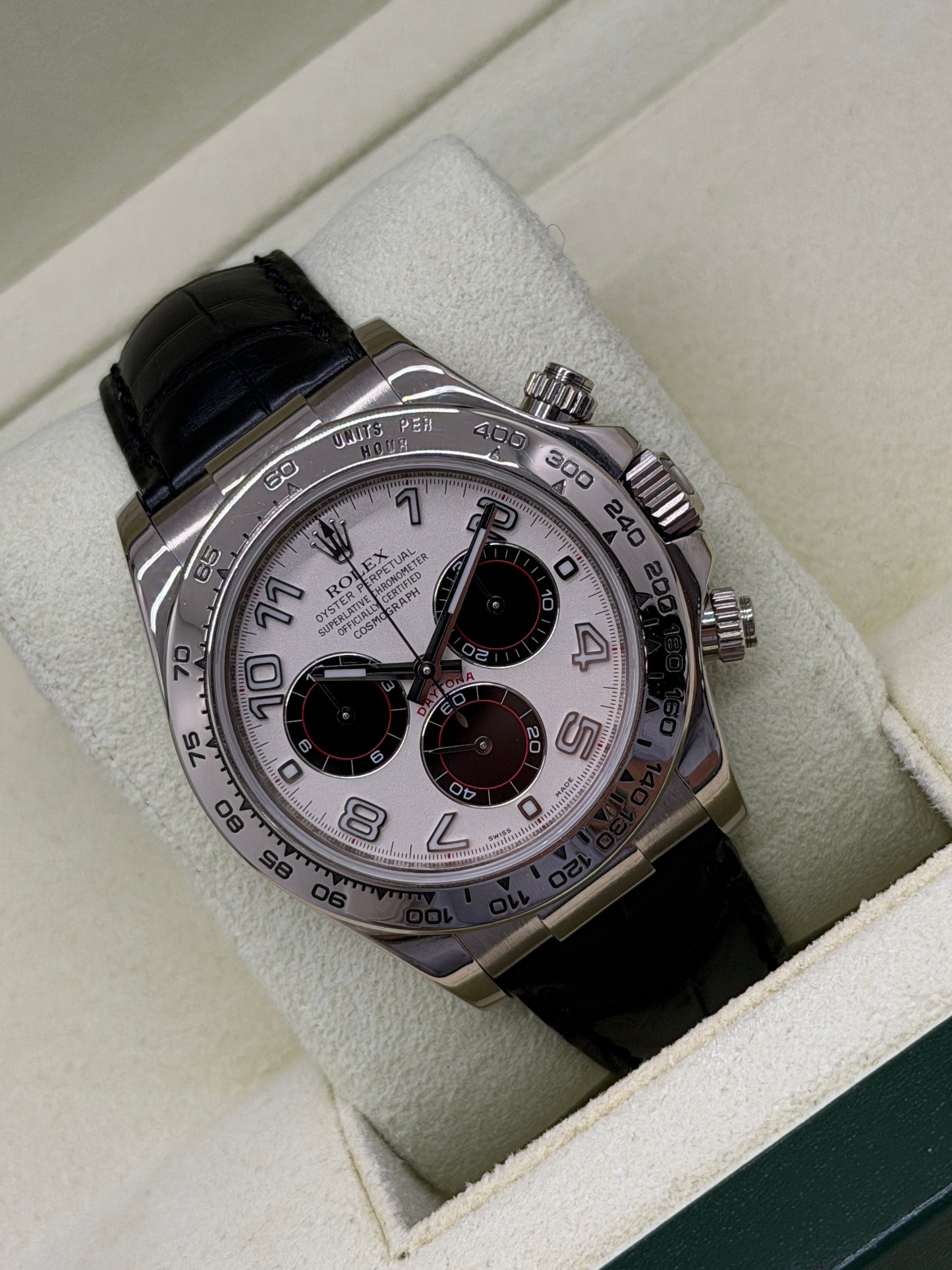 Rolex Daytona White Gold - Panda Racing Dial - Year 2015 Ref. 116519