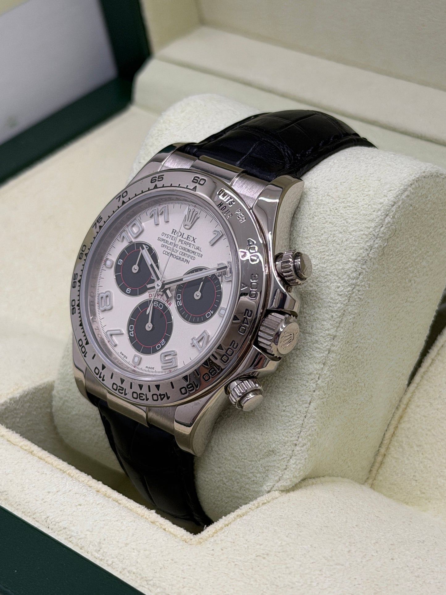 Rolex Daytona White Gold - Panda Racing Dial - Year 2015 Ref. 116519