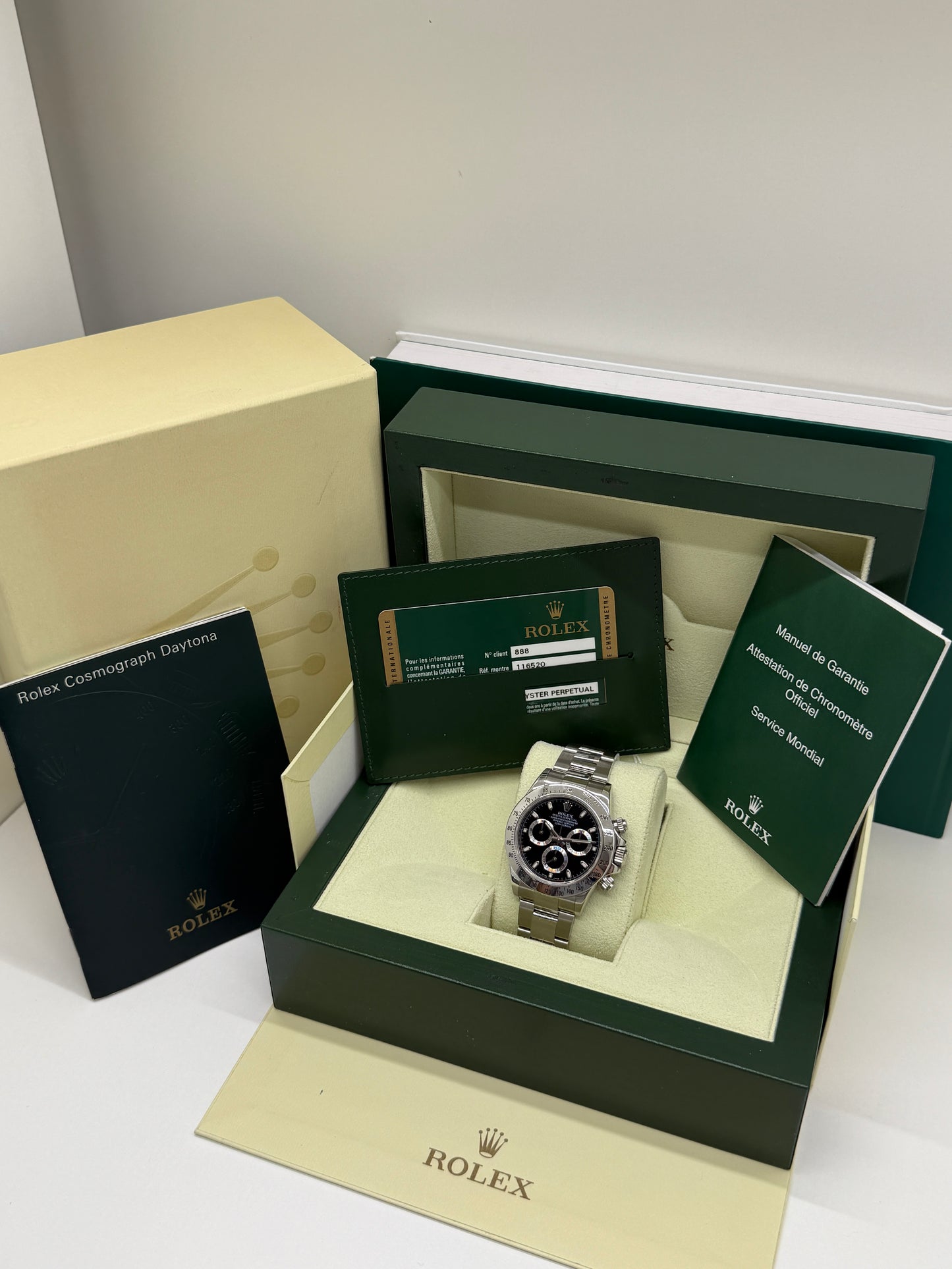 Rolex Daytona Black Dial - Year 2012 Ref 116520