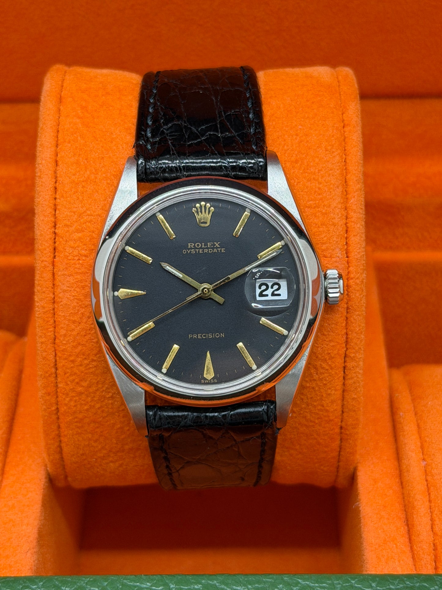 Rolex Date Precision 34mm - Original Black Dial - Ref 6694