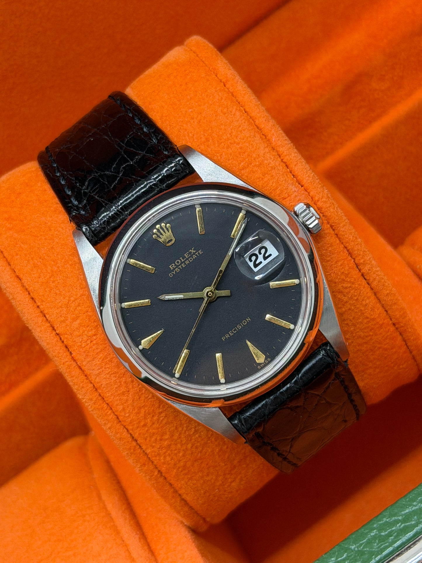 Rolex Date Precision 34mm - Original Black Dial - Ref 6694