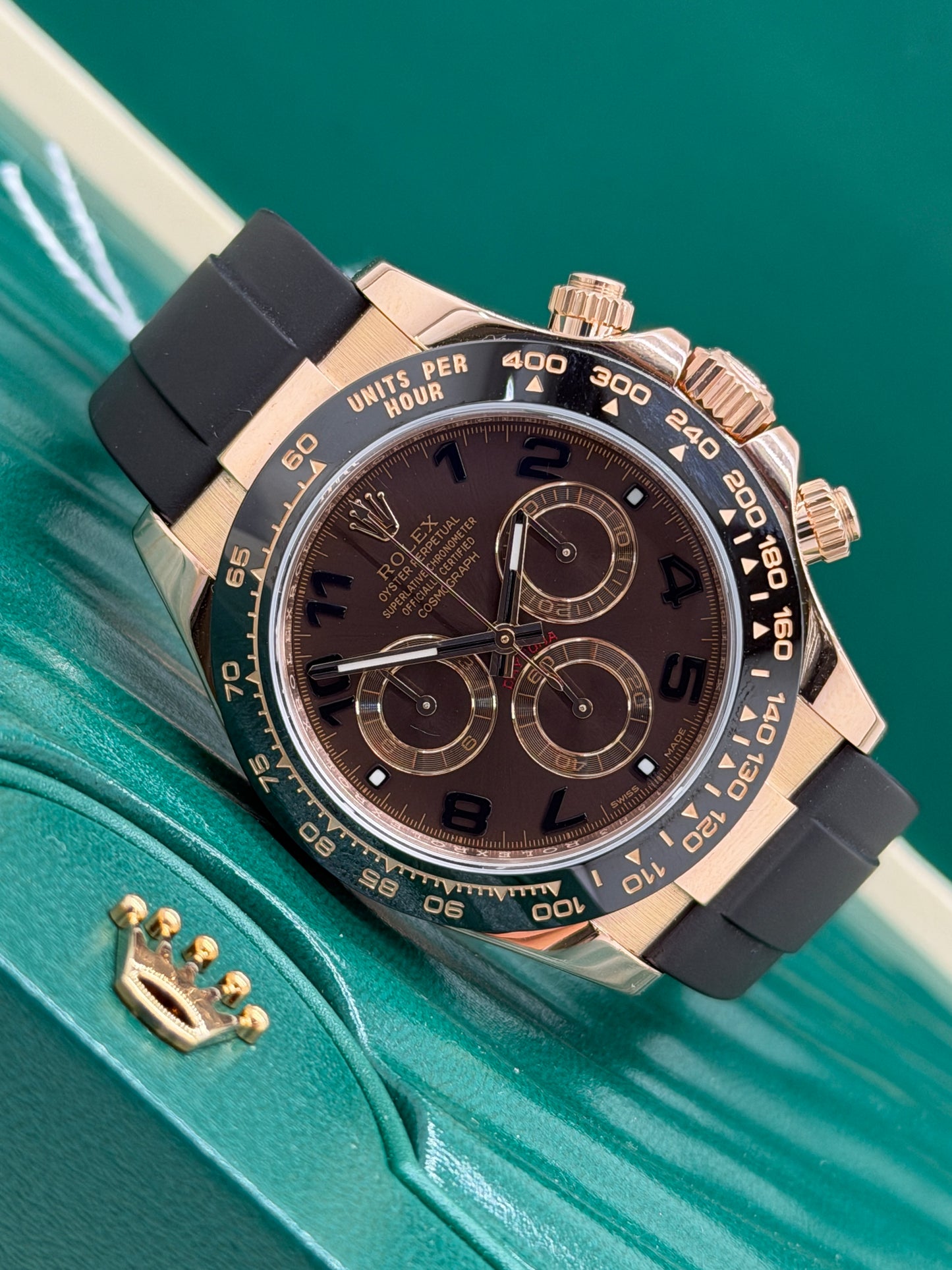 Rolex Daytona Ref.116515LN - Choco Dial Arabic Numbers - Double Strap - Y.2015 (Service Rolex 2026)