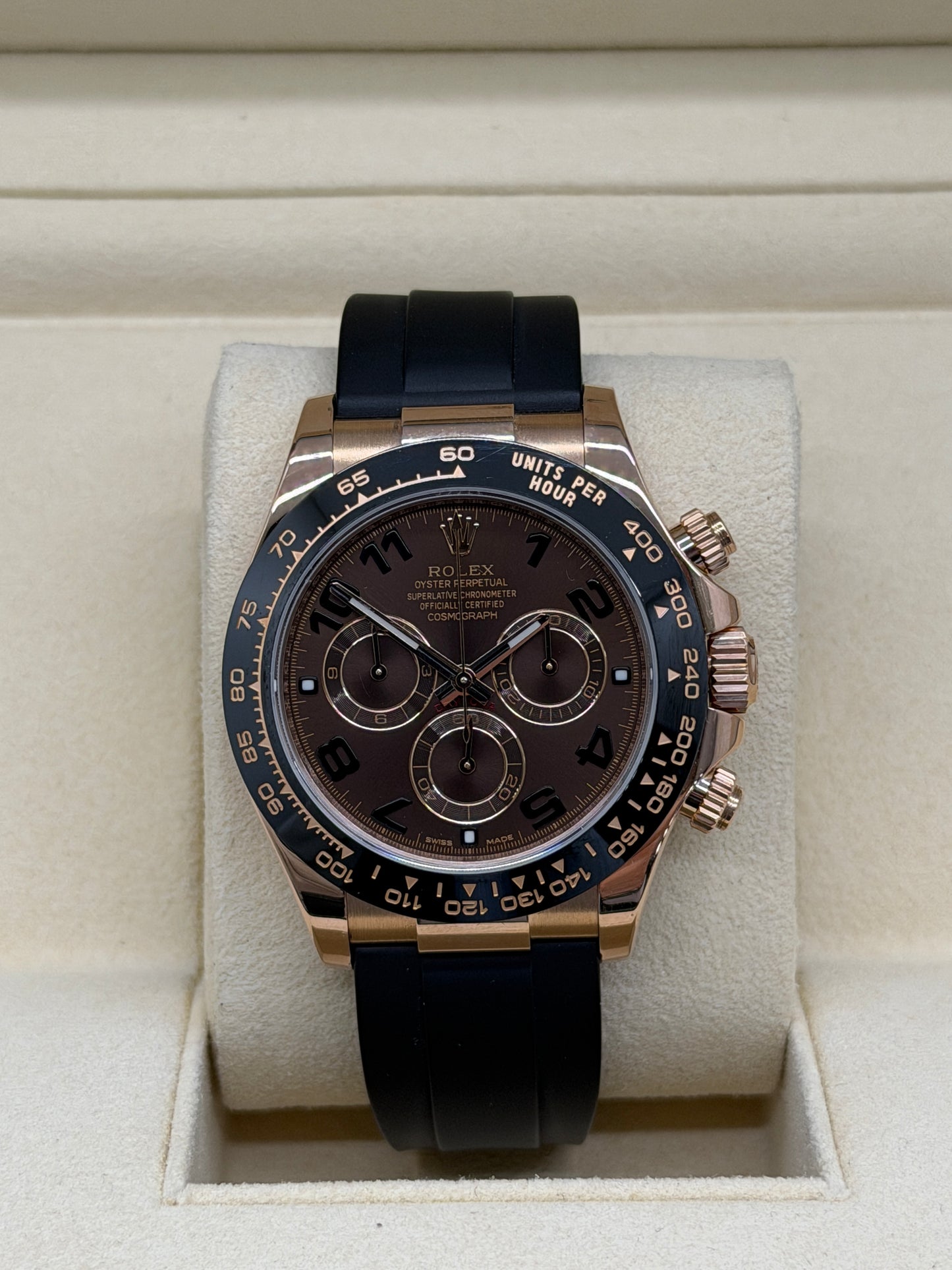 Rolex Daytona Ref.116515LN - Choco Dial Arabic Numbers - Double Strap - Y.2015 (Service Rolex 2026)