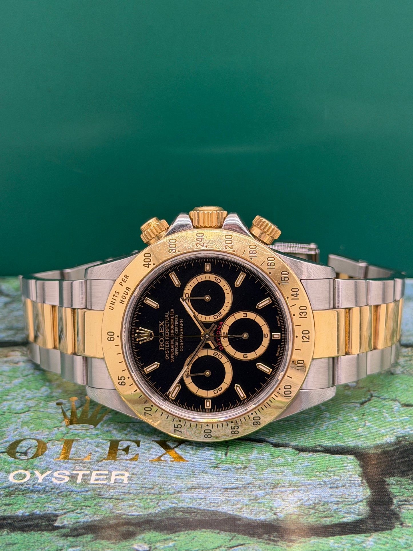 Rolex Daytona El Primero - Ref 16523 - Black Dial - Yellow Gold & Steel - Ser A - 1999