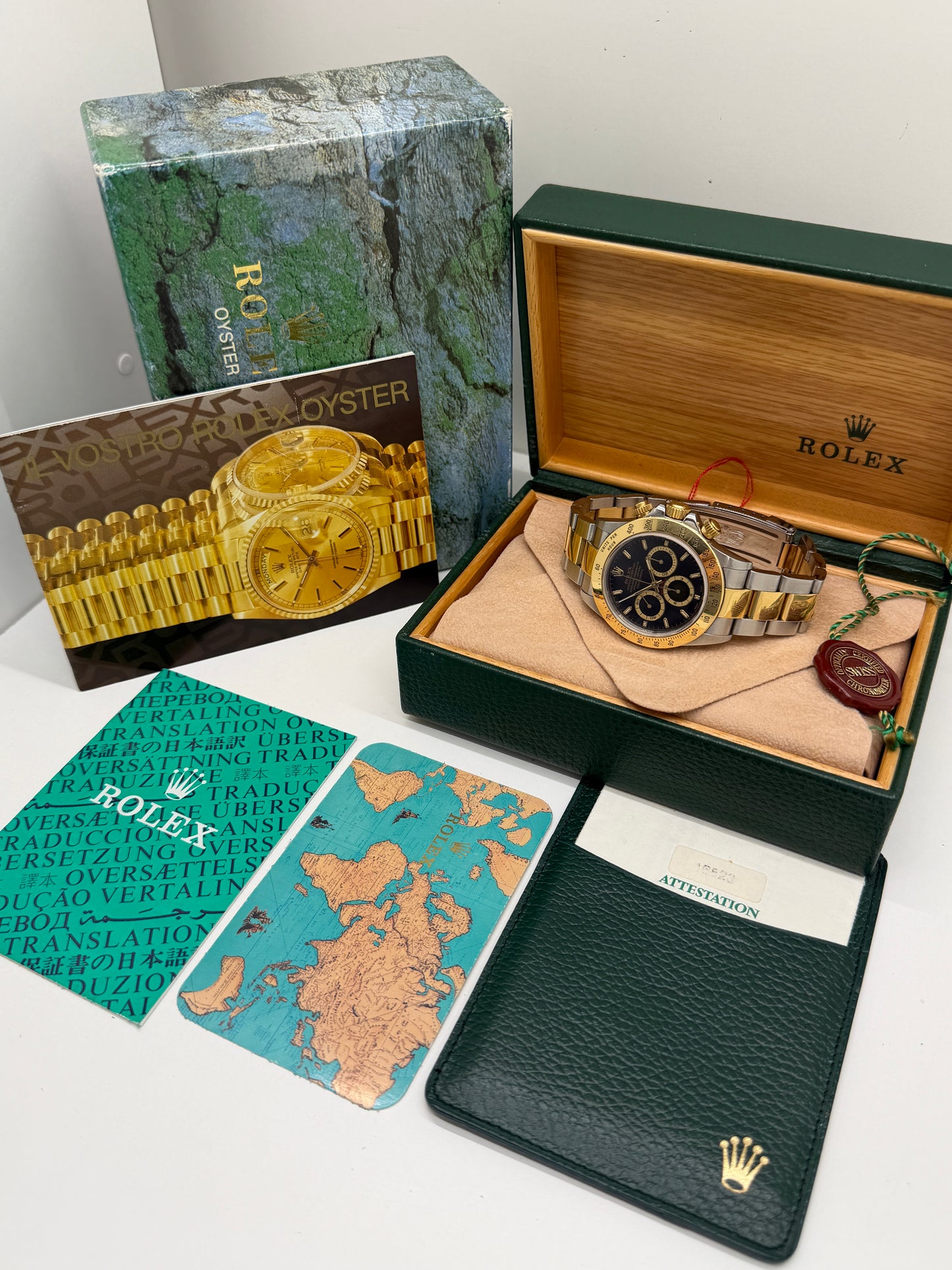 Rolex Daytona El Primero - Ref 16523 - Black Dial - Yellow Gold & Steel - Ser A - 1999