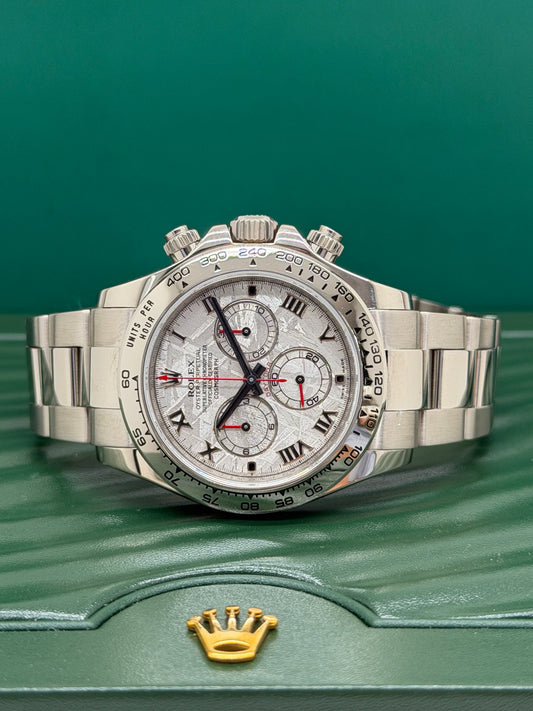 Rolex Daytona - 18Kt White Gold - Meteorite Dial - Ref 116509 - Year 2008