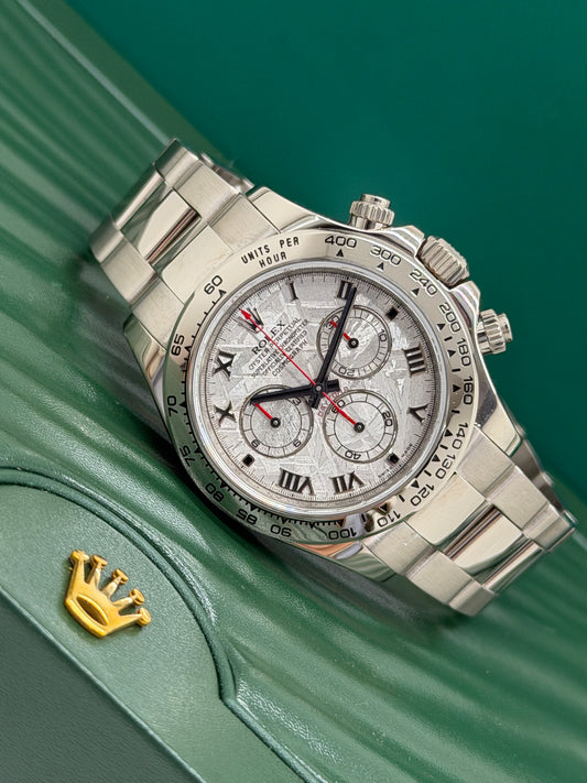 Rolex Daytona - 18Kt White Gold - Meteorite Dial - Ref 116509 - Year 2008