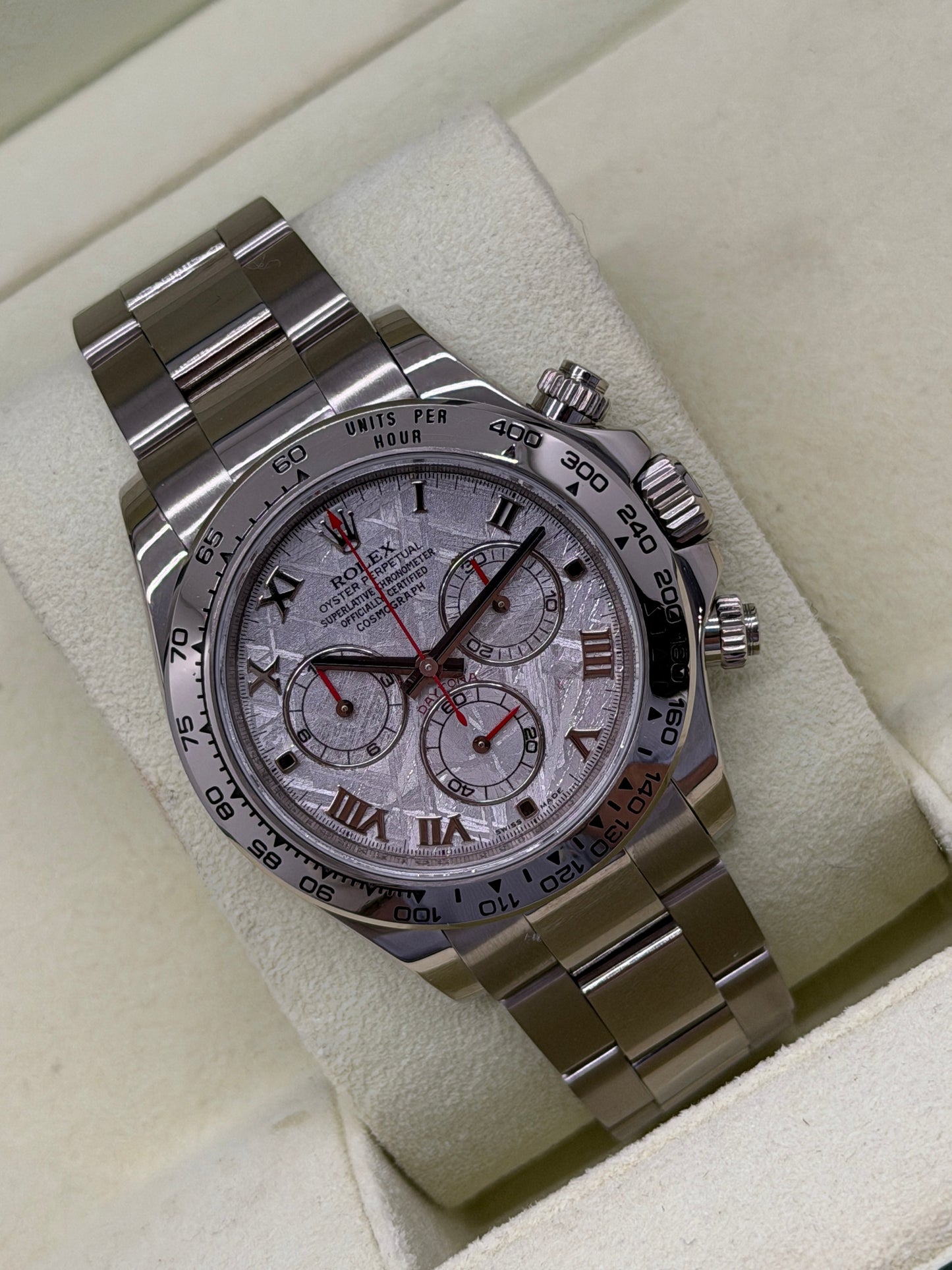 Rolex Daytona - 18Kt White Gold - Meteorite Dial - Ref 116509 - Year 2008