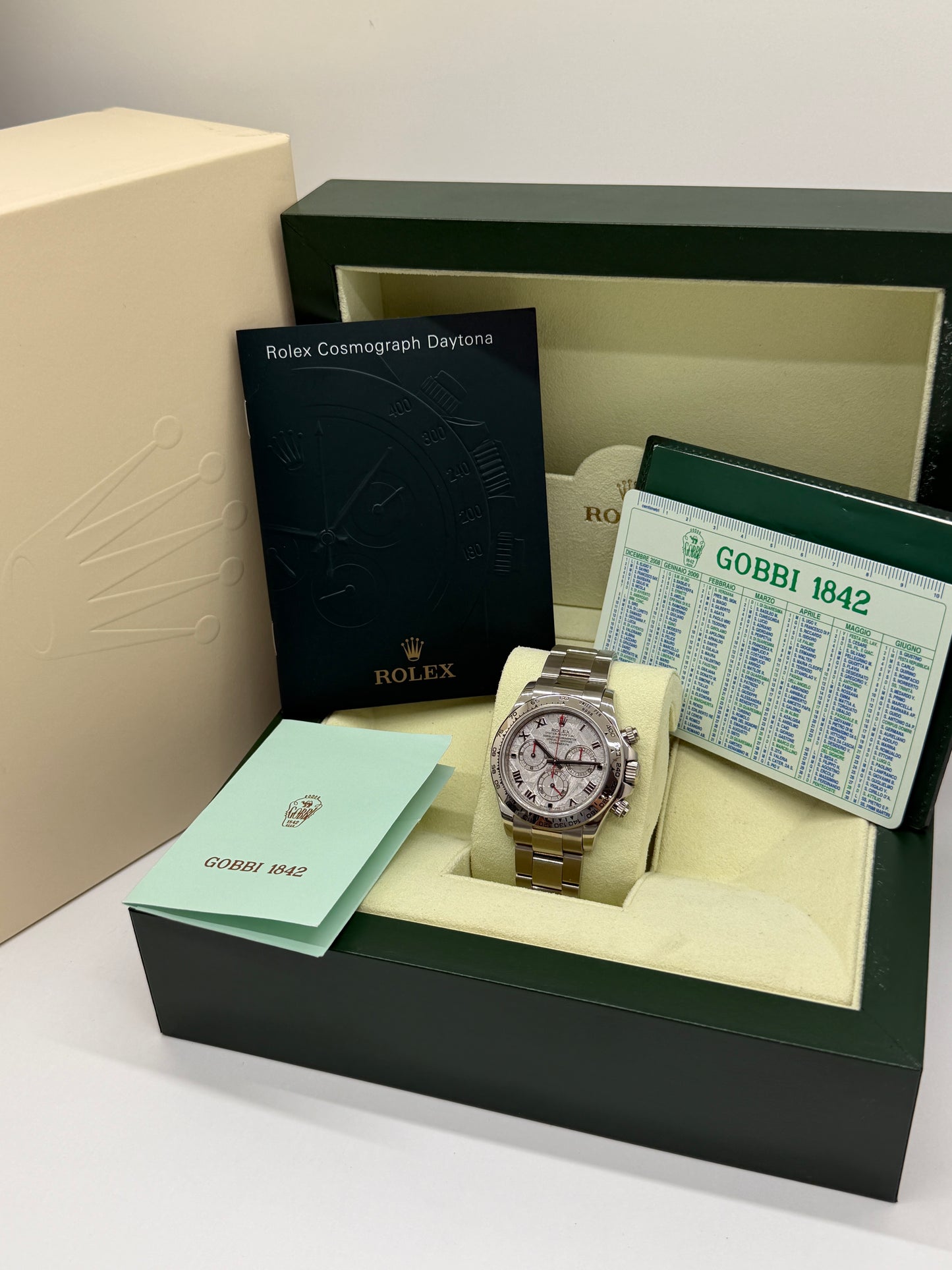 Rolex Daytona - 18Kt White Gold - Meteorite Dial - Ref 116509 - Year 2008