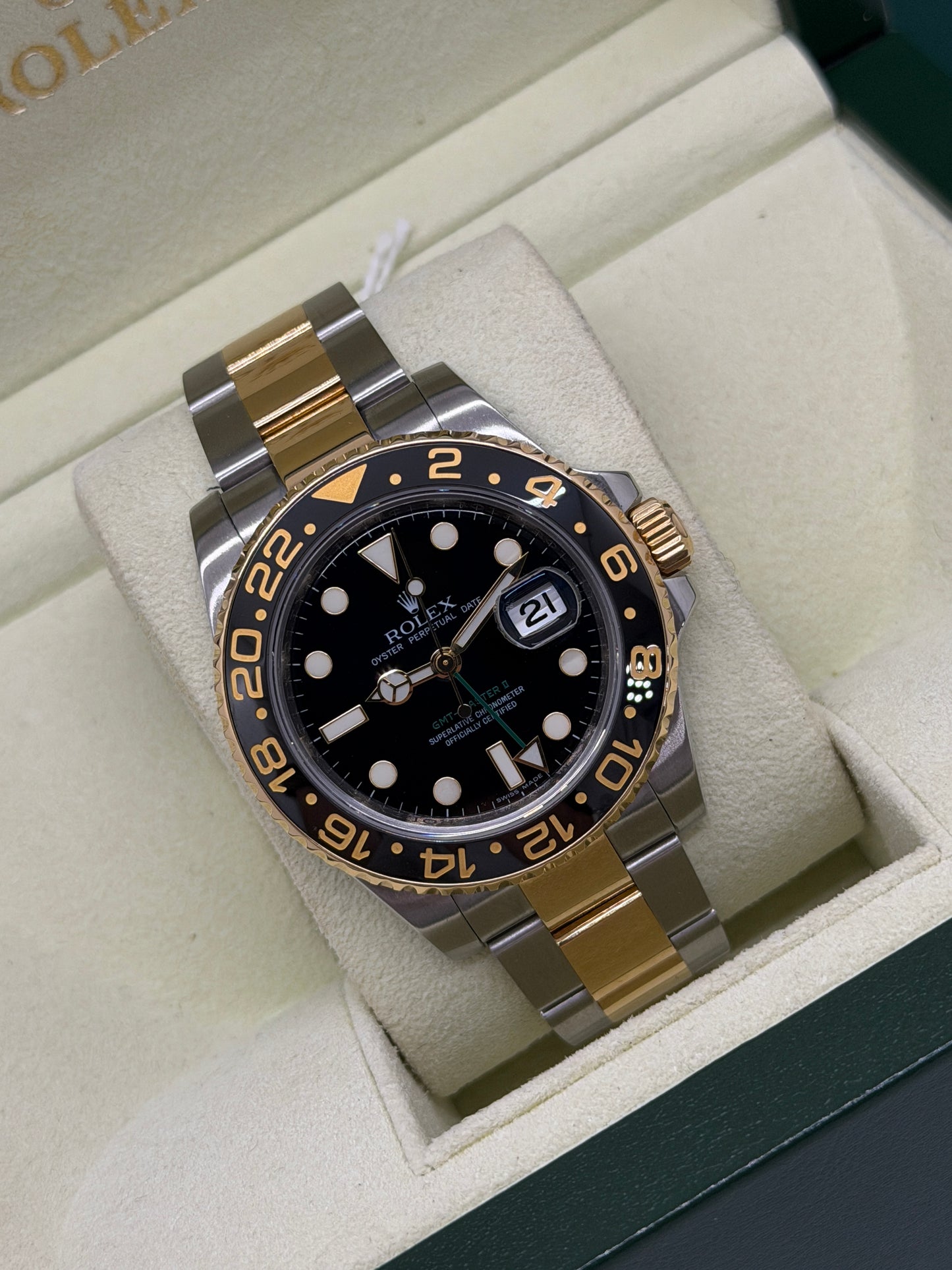 Rolex GMT-Master II - 18Kt Yellow Gold & Steel - Ref 116713LN - Year 2008