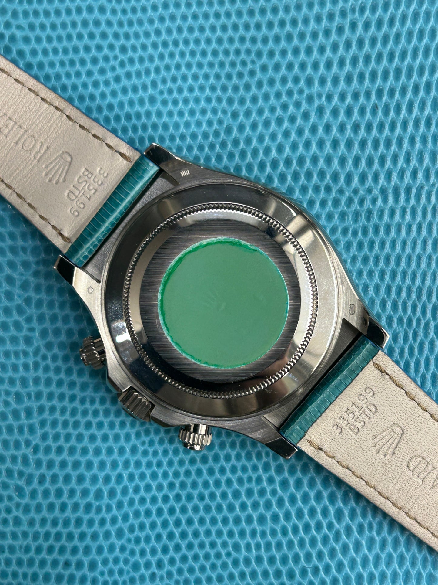 Rolex Daytona Beach Turquoise - 18Kt White Gold - Ref 116519 - Year 2000