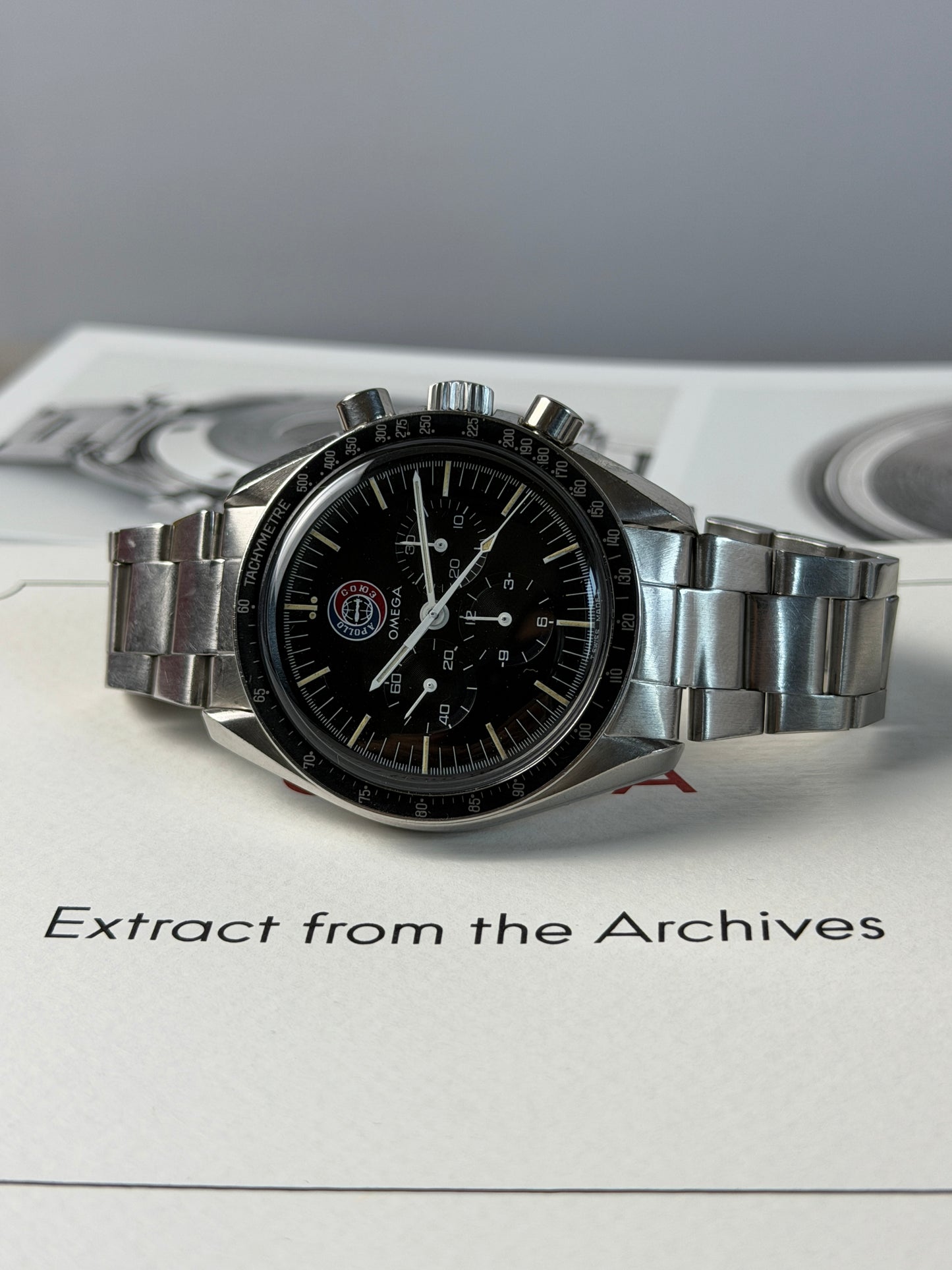 Omega Speedmaster Professional Moonwatch Apollo - Soyuz - Limited Edition Ita 500pz Ref. ST145.022 - Year 1976 - Omega Extract From The Archives
