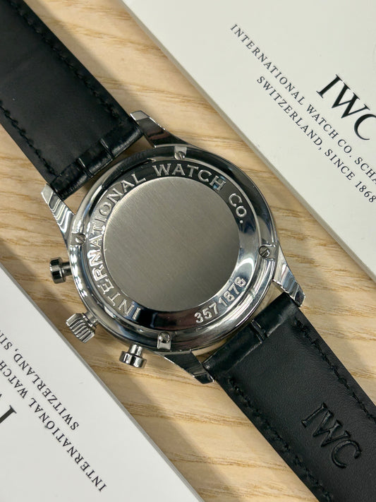 IWC Portuguese Chronograph - Black Dial - Ref IW371438 - Year 2007