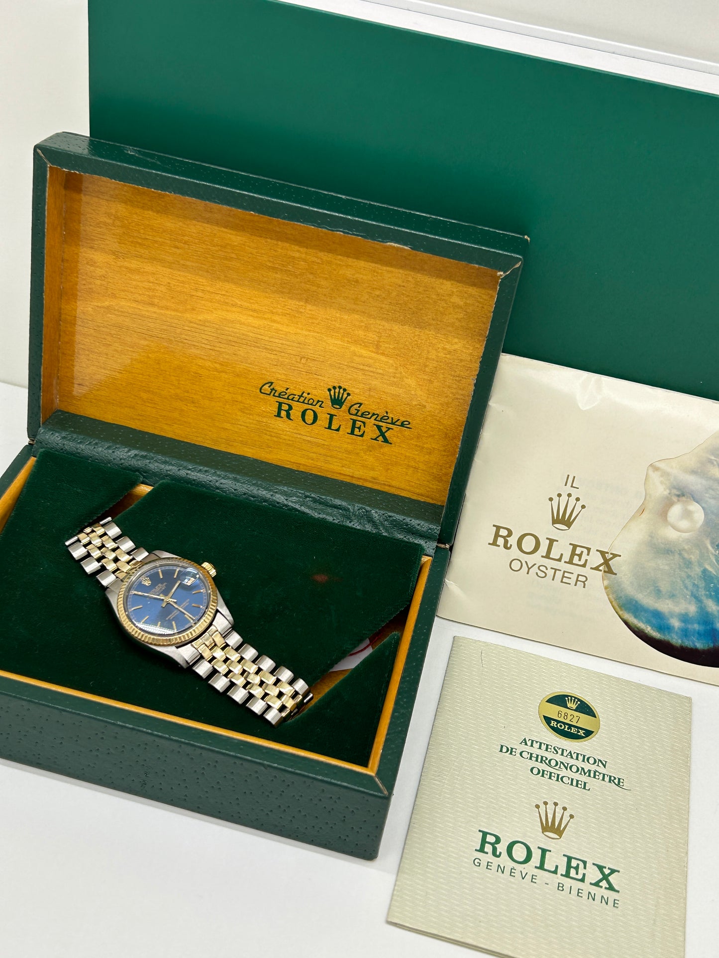 Rolex Datejust 31 - 18Kt Yellow Gold & Steel - Ref 6827 - Year 1976